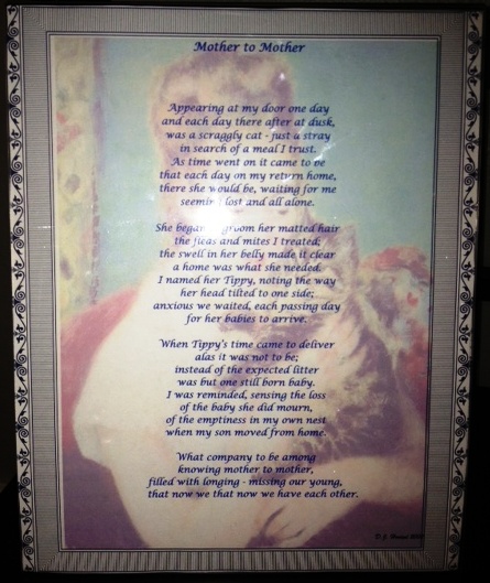 Framed Poem - Mother to Mother